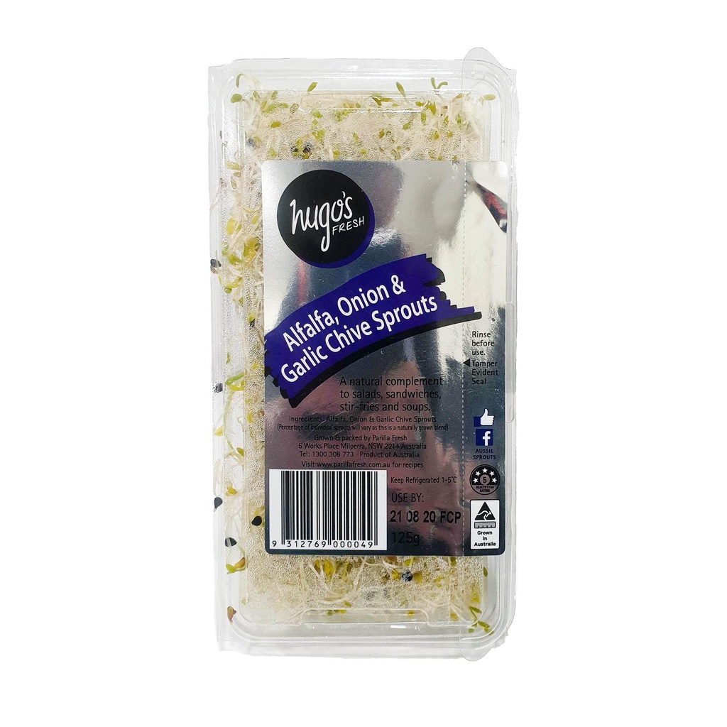 Sprouts Alfalfa Garlic Chive 125gm