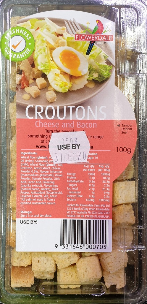 Croutons Lightly Salted 100gm